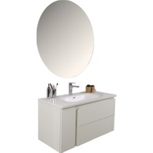 Kobos Future 100 cm Banyo Dolabı Seti Bianco