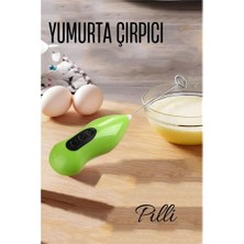 Hobilinka Turk Pilli Yumurta Çırpıcı Mini Pilli Mixer Çırpıcı