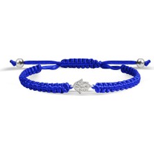 Kuyumcudükkanı Kuyumcudukkani "hamsa"makrome Ipli Bileklik- 40016-W-BL