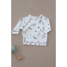 Oh la la Koala For Little Ones Yonca Baskılı Kruvaze Bağlamalı Dikiş Detaylı Bebek Üst