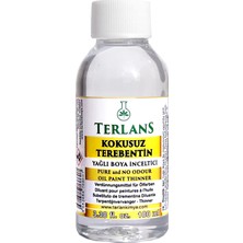 TERLANS Kokusuz Terebentin 100 ml | Yağlı Boya İnceltici | Kokusuz, Düşük Uçuculu Profesyonel Resim Malzemesi ve Atölye Kullanımı için