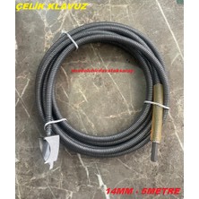 Dmr 14MM Çelik Lavabo Açma Teli Wc Gider Açma Teli Baca Temizleme Teli 5metre