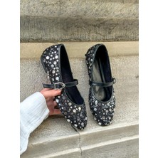 Erva'nın Butiği Siyah Gümüş (Sage) Kadın Babet