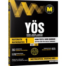 TR-YÖS MATEMATİK-1 KONU ÖZETLİ SORU BANKASI (BAŞLANGIÇ SEVİYESİ)
