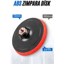 Toyigoo Turk 180 mm Cırtlı Zımpara Disk Pasta Cila Sünger Tabanı