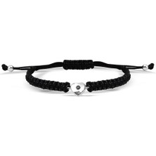 Kuyumcudükkanı Kuyumcudukkani "siyah Taşlı"makrome Ipli Bileklik- 40015-W-BLK