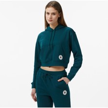 Converse Classic Kadın Yeşil Crop Sweatshirt