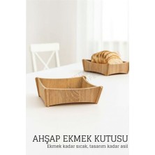Toyigoo Ahşap Ekmek Kutusu - Doğal Şık ve Fonksiyonel