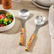 Karaca Bamboo Garden 2 Parça Salata Servis Seti