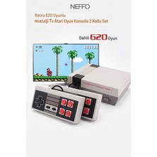 Neffo Atari Tv Mini Game Anniversary Edition 620 Oyunlu 2 Kollu Tv Oyun Konsolu