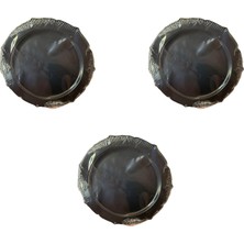 Omeyva Kullan At Parti Davet Sunum Servis Plastik Sert Mika Tabak - 26 Cm. - Siyah - 6 Adetlik 3 Paket