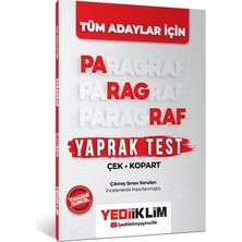 Yediiklim Yayınları 2026 Tüm Adaylar İçin Paragraf Çek Kopart Yaprak Test Y