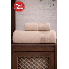 Mela Home Meltem 2'li Banyo Havlu Seti Hamam Takımı- El ve Yüz Havlusu- Çeyiz - Hediyelik 100% Pamuk