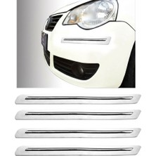 Bezos Tampon Koruyucu Plastik Beyaz Krom 4 Parça Point