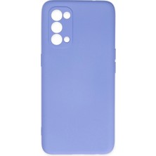 Eco Port Oppo Reno 5 Kılıf Nano Içi Kadife Silikon - Lila