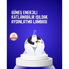 Eco Port USB ve Solar Şarjlı Katlanabilir 5 Taraflı LED Lamba