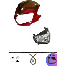 GMS Mondial Mh Drift Kırmızı Ön Far Grenajı + Far Montajlı (+Buji Kablo Kılıf Hdye)