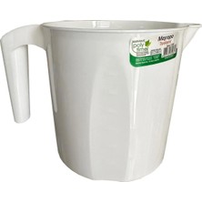 Poly Time Polytime Plastik Bej Ölçekli Maşrapa - 1.5 Litre