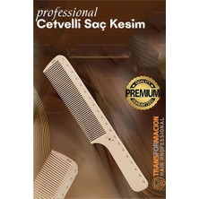 Feifei Hsnet Cetvelli Saç Kesim Tarağı - Berber Kuaför Saç Kesim Tarağı Profesyonel  - FEİ7104-947