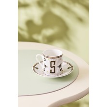 PremiumPort S Harfli 80 ml Kahve Fincanı, Şık ve Kullanışlı Tasarım