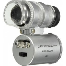 TeknoKapsül -Iphone5 Için Uyumlu Kapaklı Lens Mikroskop Taşınabilir Mini Cep Boyutu LED Mikroskop NO.9882-IP5II