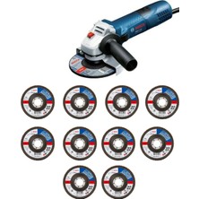 Bosch Gws 7-115 Profesyonel Avuç Taşlama Seti 720W + 10 Adet 115MM Kum Flap Disk
