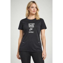 Nike Miler After Dark Tour 2025 Dri Fit Tee Sırt Hava Panelli Koşu Spor Antrenman Tişörtü Siyah