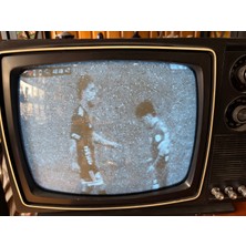 TT Antika Sanwa 37 Ekran Siyah Beyaz Televizyon Çalışır Durumda 39 cm 29 cm 27 cm Ölçülerinde