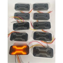 Ahmet Otomotiv (10 Adet) Füme Dark Model Sarı-Turuncu LED Lamba