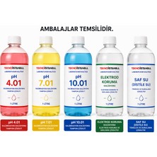 Tekno İstanbul pH 4.01 - 7.01 - 10.01 Kalibrasyon Sıvısı - Saf Su (Distile Su) Elektrod Koruma Sıvısı 1 litre