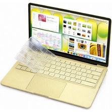 MobaxAksesuar Macbook Neo 13INÇ A18 Pro A3404 Klavye Koruyucu Şeffaf Silikon Ped
