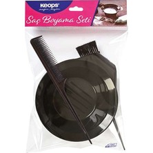 Keops Saç Boyama Seti (Boya Kabı+Fırça+Tarak)
