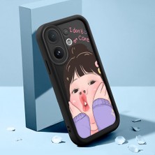 HONTINGA Vıvo V60 ile Uyumlu Kılıfı Düşüme Önleyici Basitlik Anti Düşme Kamera Korumali Şirin Kedi Kız Siyah Desen Yumuşak Silikon Telefon Kılıfı Kadın ve Erkek Için Uygundur K2-0060
