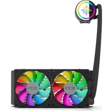 Inca İss-02Xn İntel-Amd 2X120Mm Argb Led Fanlı Am5 Control Remote Cpu Liquid Cooler Amd İşlemci Fanı