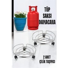 Hobilinka Turk Saksı Tüp Damacana Altlığı Tekerlekli Taşıyıcı 2 Adet
