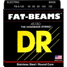 Dr FB5-130 Fat-Beam 5 Telli Bas Gitar Teli (Medium To Heavy 45-13