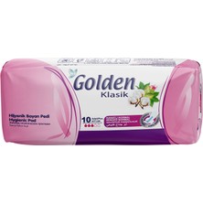 Golden Klasik Kanatlı Normal Hijyenik Bayan Pedi 10 Adet
