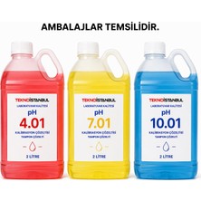 Tekno İstanbul pH 4.01 -7.01 -10.01 Kalibrasyon Sıvıları 2 Litre