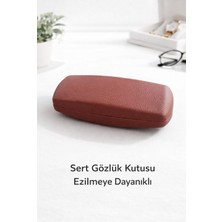 Bonjorno Aksesuar Güneş Gözlügü Kutusu Sert Silme Bezi Hediyeli (Gözlük Dahil Değildir)