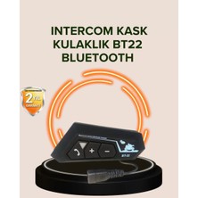 TeknoKapsül Bluetooth 5.0 Motosiklet Kask Kulaklık Eller Serbest Müzik Özellikli