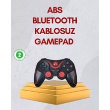 TeknoKapsül Ergonomik Tasarımlı Kablosuz Bluetooth Gamepad Titreşimli