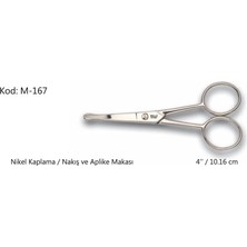 Rose Europe Aplike ve Nakış Makası Kıvrık Küt Uçlu No:4 10,16 cm