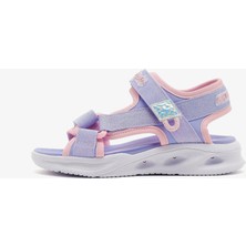 Skechers Sola Glow Sandal Büyük Kız Çocuk Mor Işıklı Sandalet 303024L Lvlp