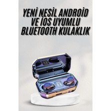 Gültekin Yeni Nesil Bluetooth Kulaklık Uzun Pil Ömrü El Fenerli Dijital Şarj Göstergeli