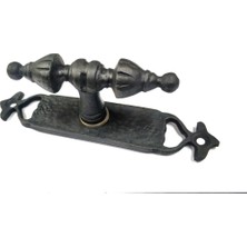 Antika Tarz Dekoratif Pirinç Burma Pencere Kolu - 152X32 Mm, Oksit