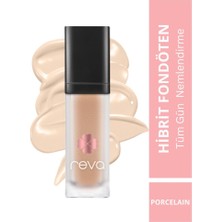 Reva Hibrit Fondöten & Hybrid Foundation Porcelain Spf 20 - No: 502 - Vegan & Temiz Içerik