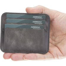 Gültekin Pedro Slim Deri Kartlık TN18EF Gri