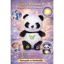 Ziventa 25Cm Nefes Alan Uyku Arkadaşı Panda Sesli Işıklı Yumuşacık Peluş Sevgili Hediye