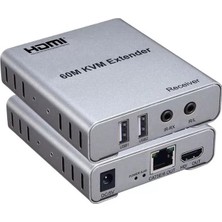 TeknoKapsül Fully H-608L 4K UHD 60 Metre Kvm Switch Hdmı Extender Cat5-6 (Uzatıcı)
