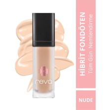 Reva Hibrit Fondöten & Hybrid Foundation Nude Spf 20 - No: 504 - Vegan & Temiz Içerik